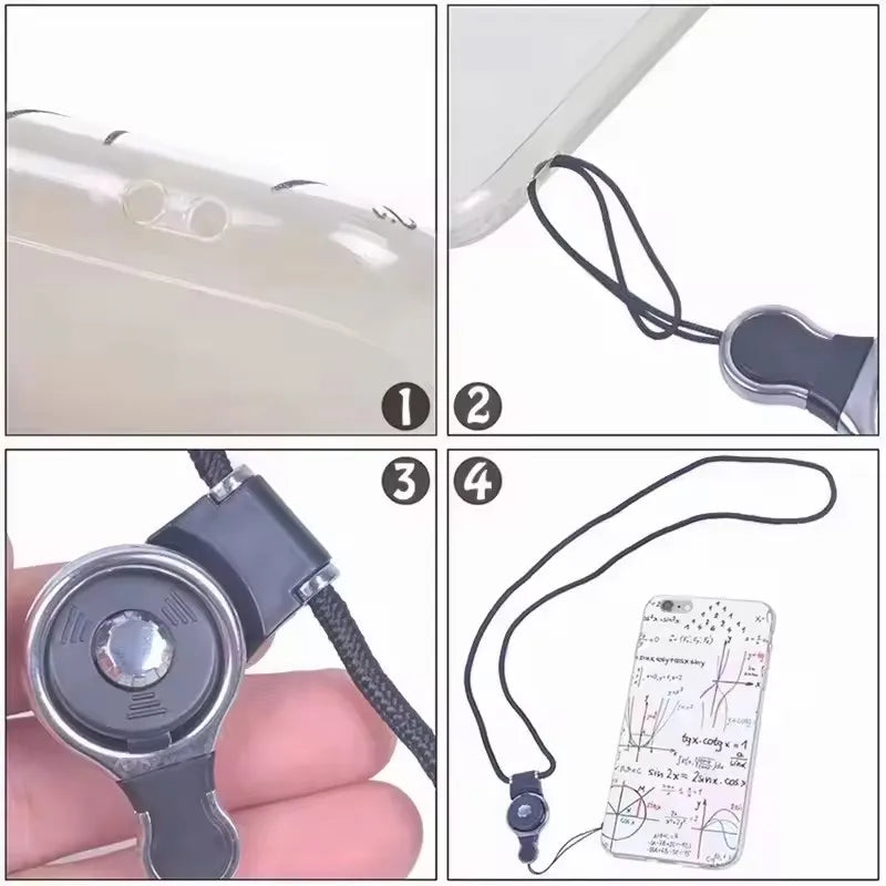 Detachable Long Lanyard Neck Strap for Key ID Card Badge Holder Keycord Mobile Phone Landyard Keychain Cord Camera